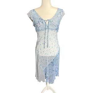 Vintage Cottagecore Floral Patchwork Dress